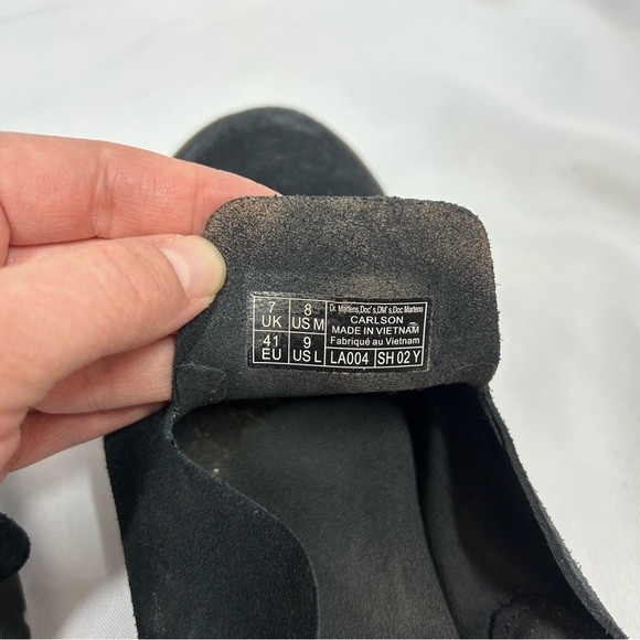 Dr. Martens | Carlson Slingback Mule Black Suede Clogs Women’s Size 9 - Picture 13 of 13
